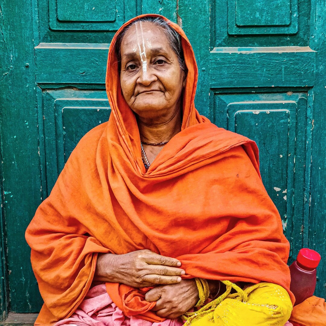 Elderly Croatian woman village portrait