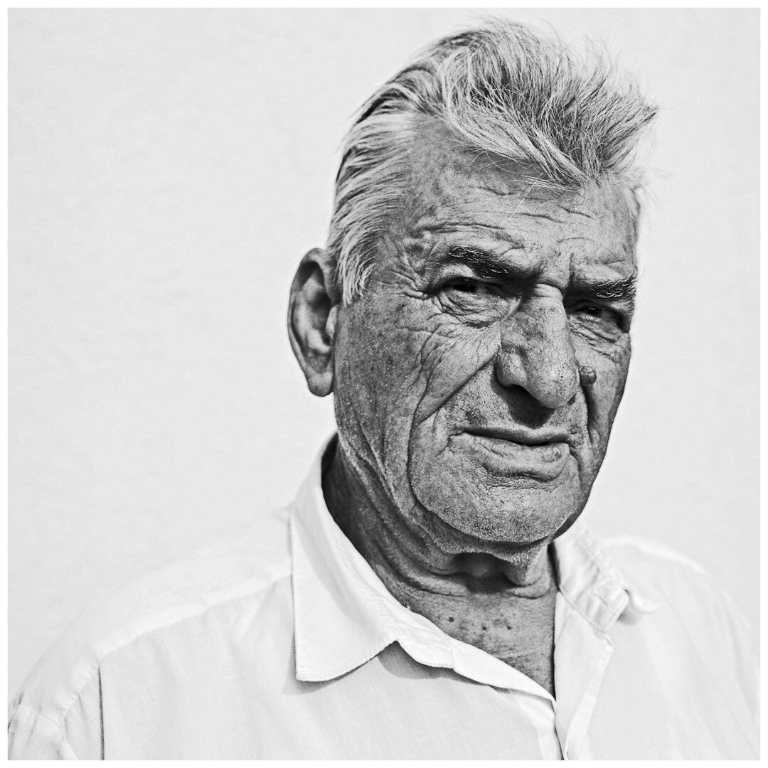 Elderly Croatian fisherman portrait